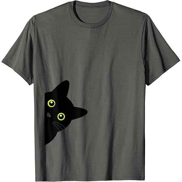 猫と毛糸玉デザイン Tシャツ 黒 セール】黒猫T ワイド トップス 半袖 グラフィック Tシャツ（Tシャツ